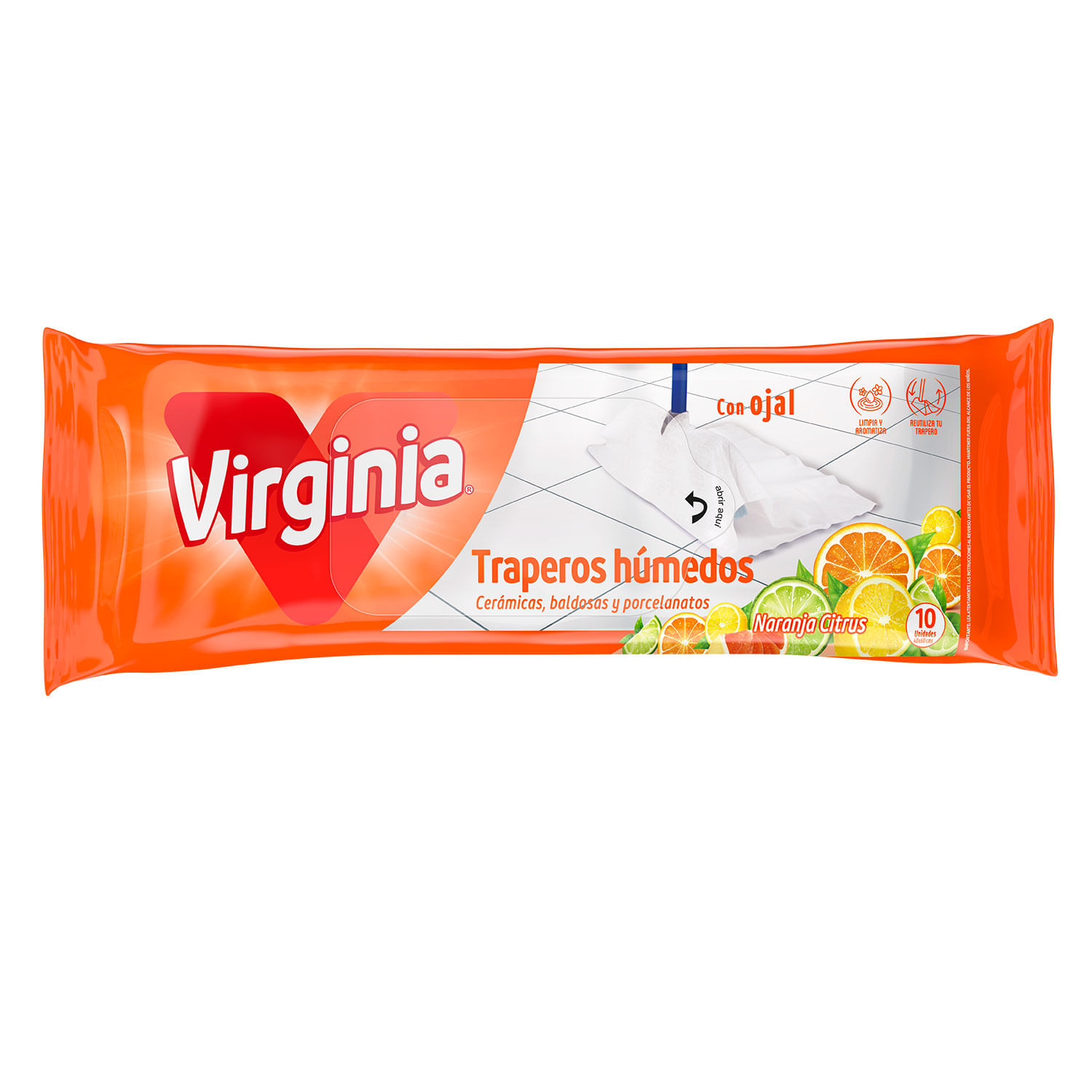 Traperos Pisos Multiuso Virginia Mverde 12X10U