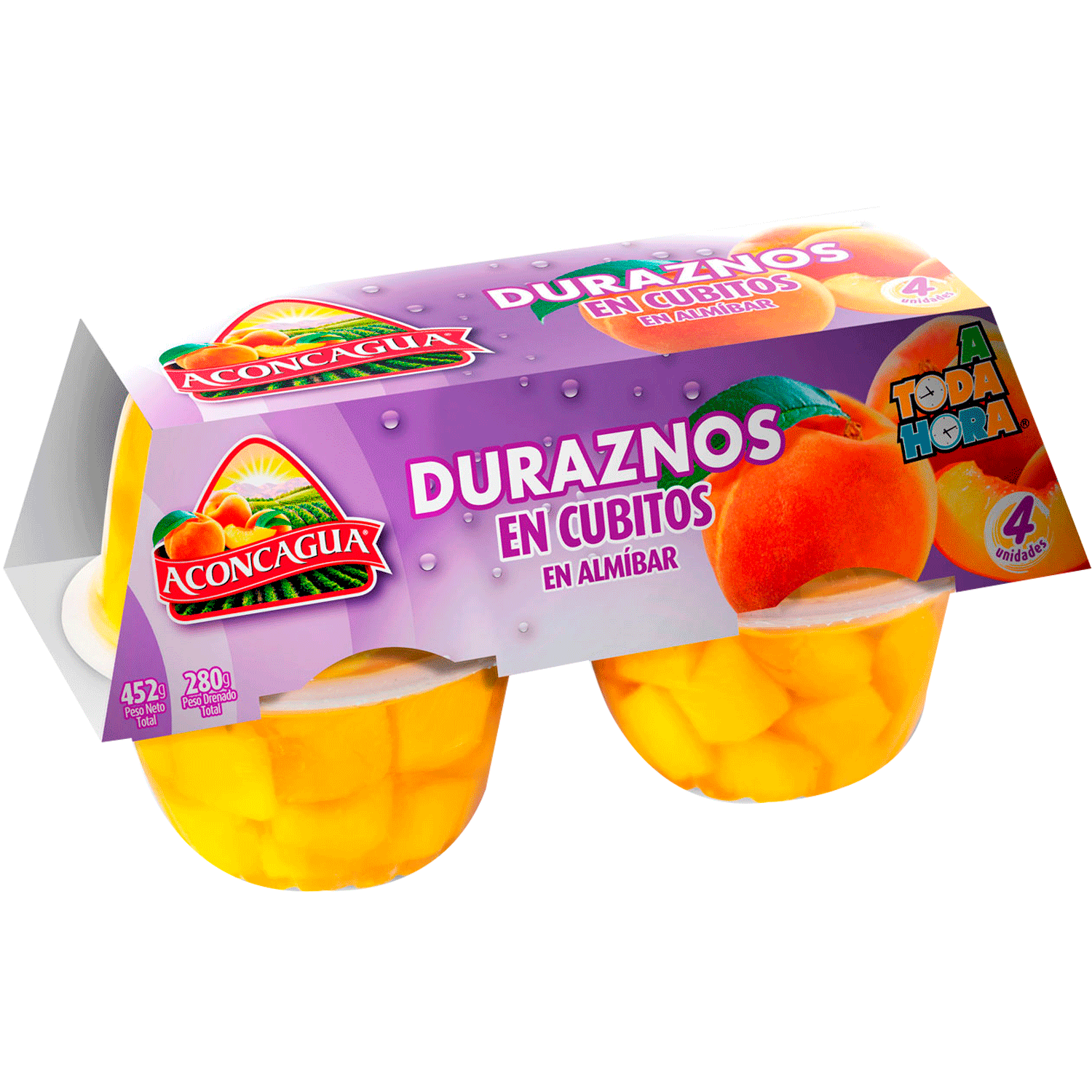 Durazno Cubito Aconcagua 24 X 590 Grs